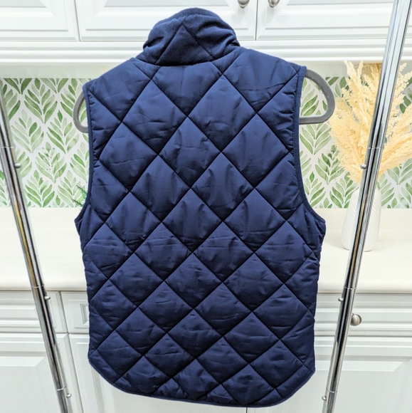 J. Crew Factory Puffer Classic Vest Navy Blue Medium - Picture 5 of 6